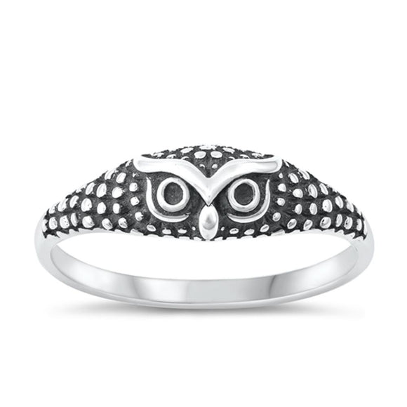 Sterling Silver Owl Ring