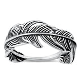 Sterling Silver Feather Ring