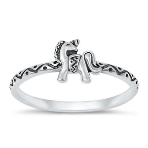 Sterling Silver Unicorn Ring