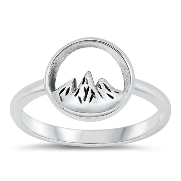 Sterling Silver Mountain Ring