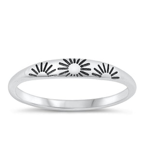 Sterling Silver Sun Ring