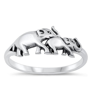 Sterling Silver Elephant Ring