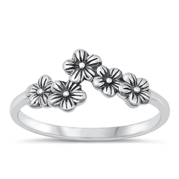 Sterling Silver Flower Ring