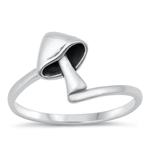 Sterling Silver Mushroom Ring