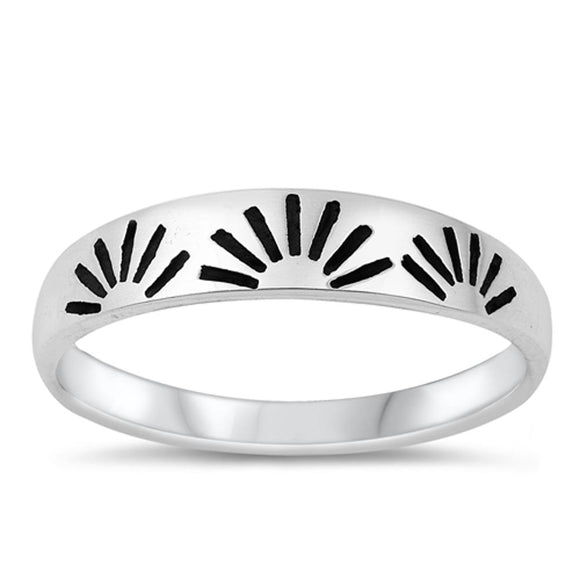 Sterling Silver Sun Ring