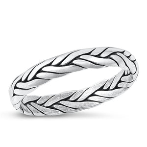 Sterling Silver Braided Band