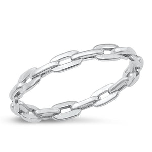 Sterling Silver Chain Link Ring