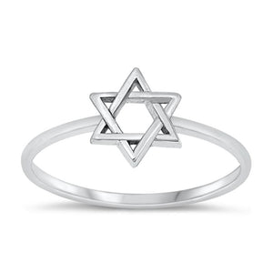 Sterling Silver Jewish Star of David Ring