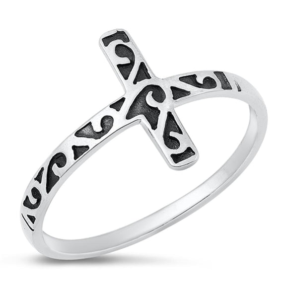 Sterling Silver Cross Ring