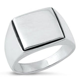 Sterling Silver Square Signet Ring