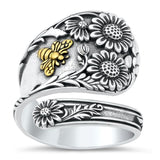 Sterling Silver Spoon Ring