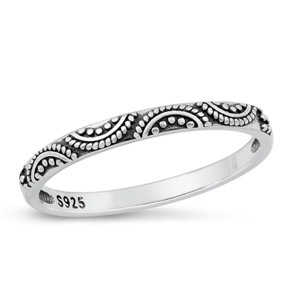 Sterling Silver Bali Ring