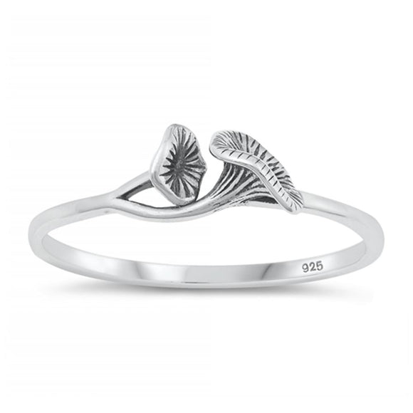 Sterling Silver Mushroom Ring