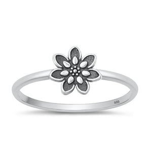 Sterling Silver Flower Ring