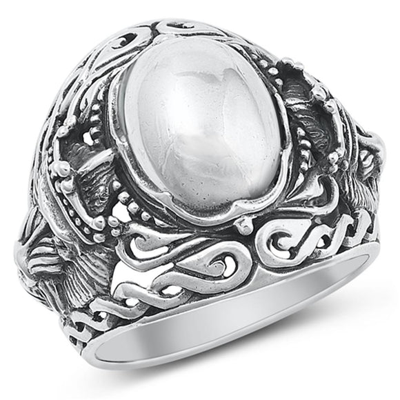 Sterling Silver Cocktail Baboon Ring