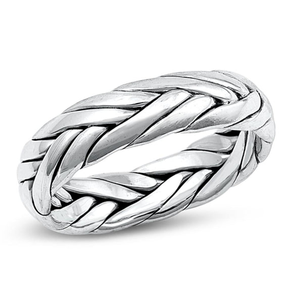 Sterling Silver Braided Ring