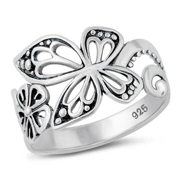 Sterling Silver Butterfly Ring