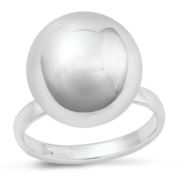 Sterling Silver Sphere Ring