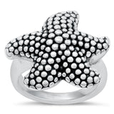 Sterling Silver Electroform Starfish Ring