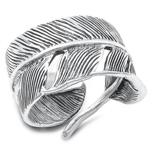 Sterling Silver Feather Ring