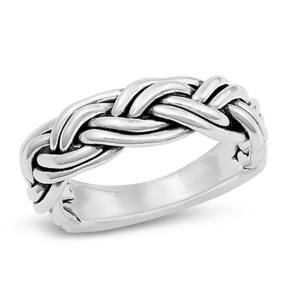 Sterling Silver Braided Ring