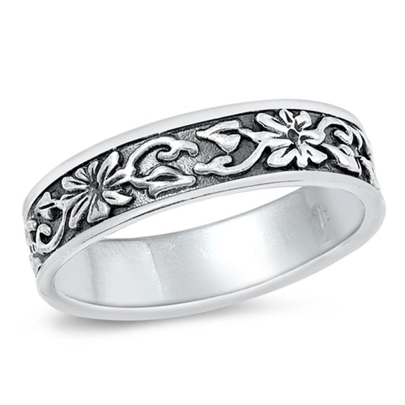 Sterling Silver Flower Ring