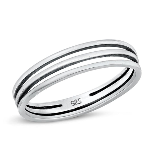 Sterling Silver Triple Band Ring