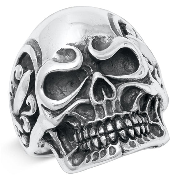 Sterling Silver Large Skull Ring