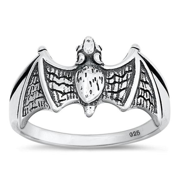 Sterling Silver Bat Ring