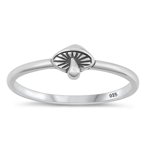 Sterling Silver Mushroom Ring