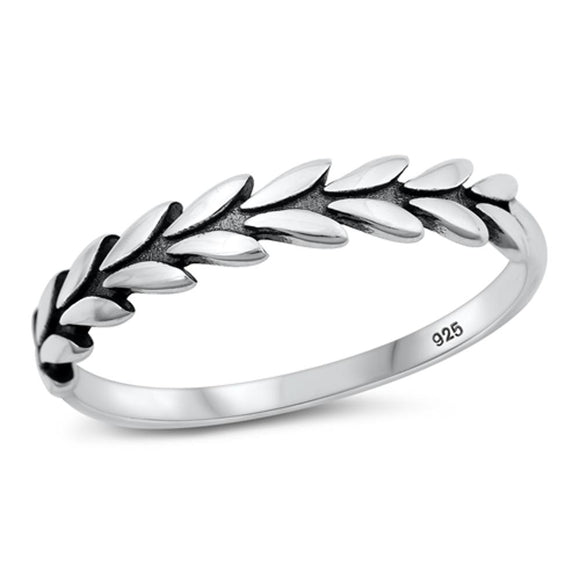 Sterling Silver Leaves Ring