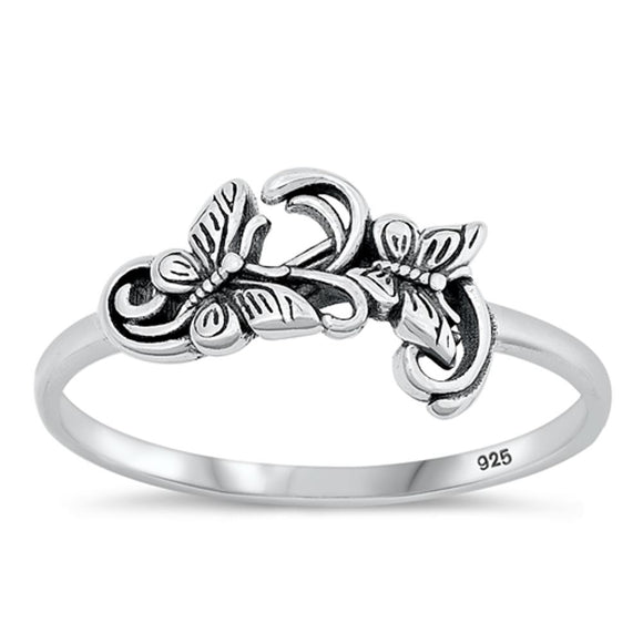 Sterling Silver Butterfly Ring