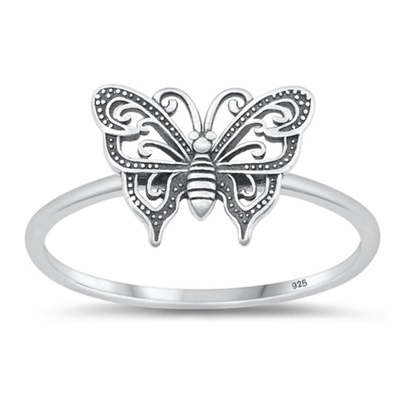 Sterling Silver Butterfly Ring