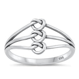 Sterling Silver Triple Knot Ring