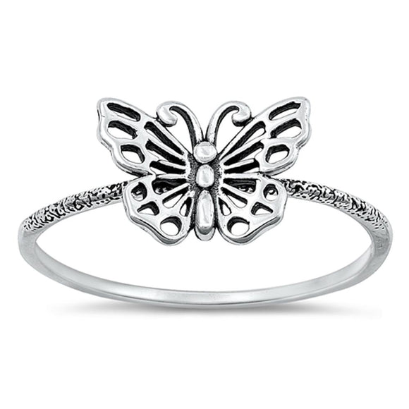 Sterling Silver Butterfly Ring