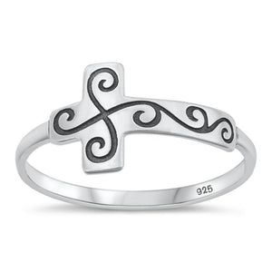 Sterling Silver Cross Ring