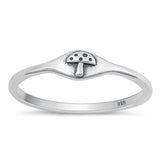 Sterling Silver Mushroom Ring