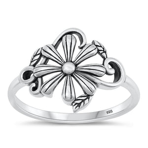 Sterling Silver Flower Ring