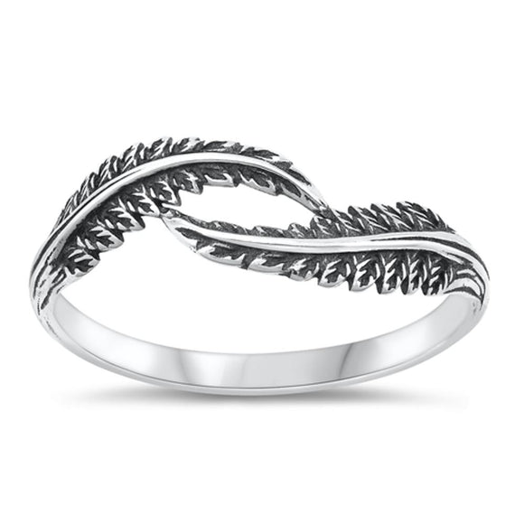 Sterling Silver Leaf Ring