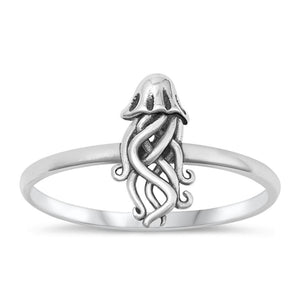 Sterling Silver Jellyfish Ring