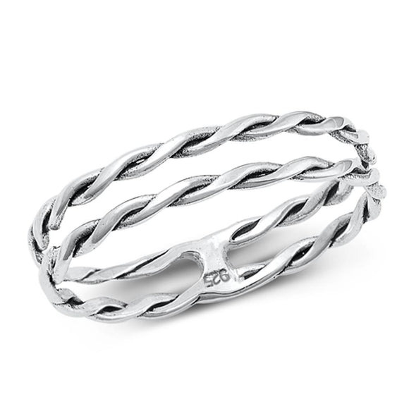 Sterling Silver Braided Ring