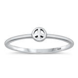 Sterling Silver Peace Ring