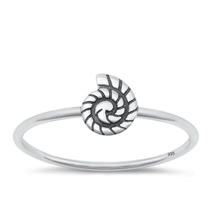 Sterling Silver Snail Ring