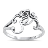 Sterling Silver Om Ring