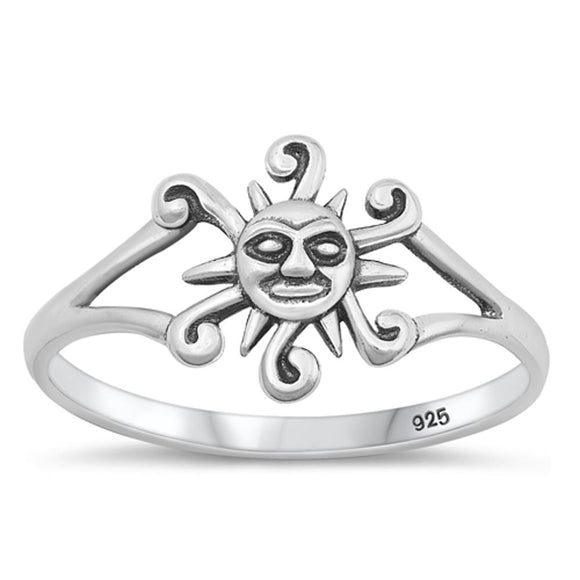 Sterling Silver Sun Ring