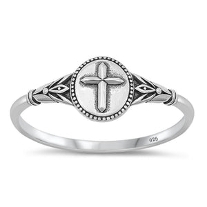 Sterling Silver Cross Ring