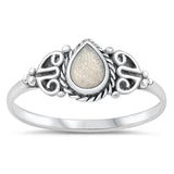 Sterling Silver Celtic Moonstone Ring