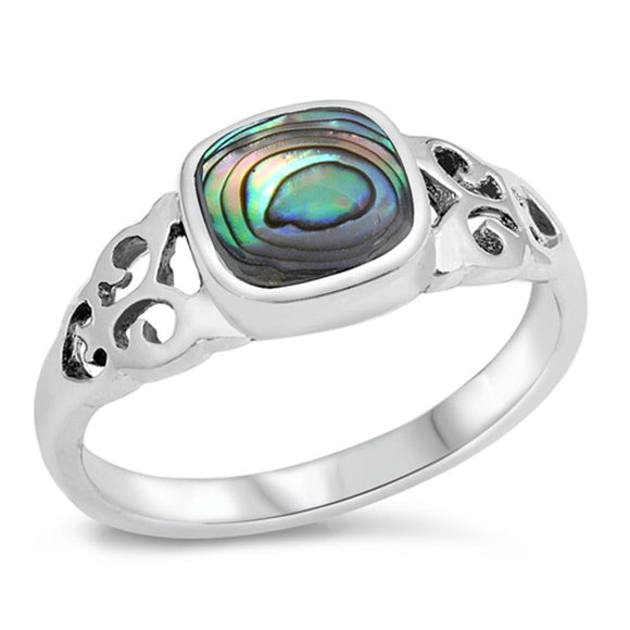 Sterling Silver Abalone Ring