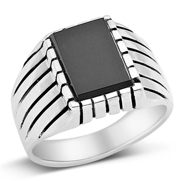 Sterling Silver Black Onyx Ring