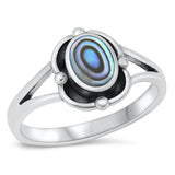 Sterling Silver Abalone Ring